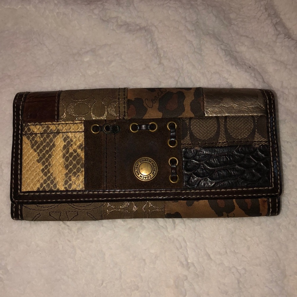 Coach patchwork wallet